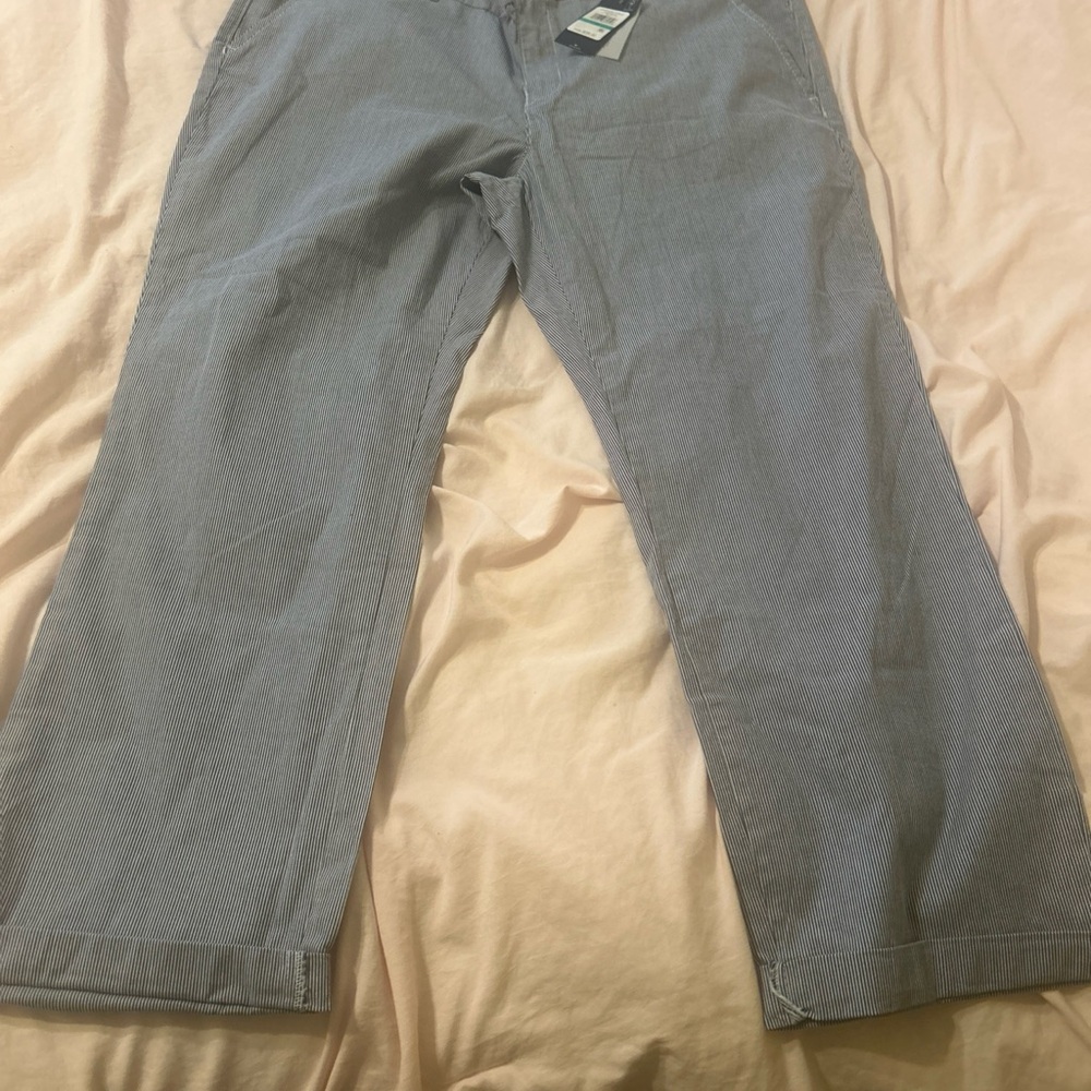 Tommy Hilfiger Hampton Heritage Pinstripe Chino size 16 W NWT $59.50